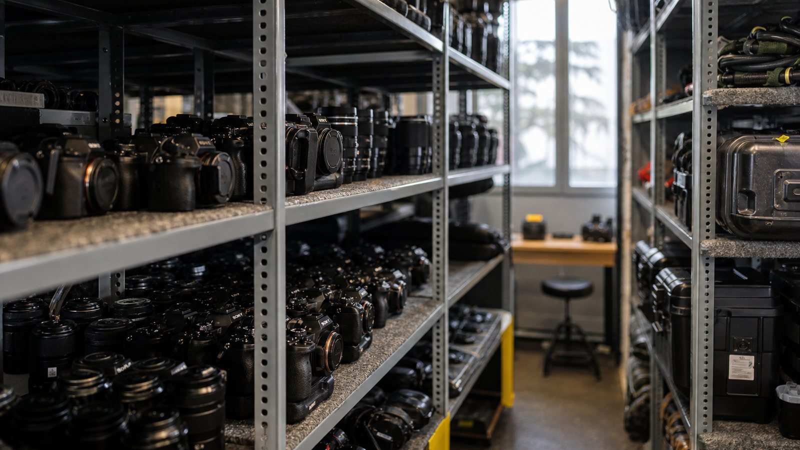 Loueur vérifiant la disponibilité d'un boîtier photo sur son planning avant de confirmer une réservation
